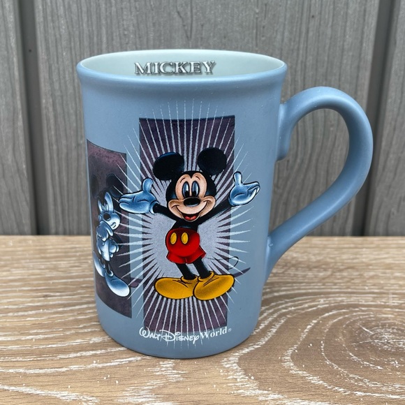Walt Disney World Disney Parks Mickey Mouse Emotions Blue Mug Made in Thailand - Picture 8 of 8
